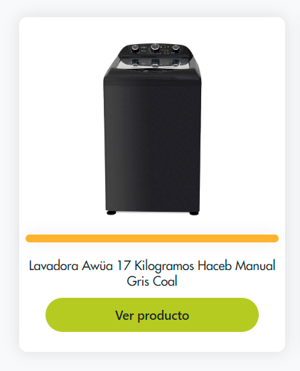 Lavadora 17 kg Haceb
